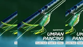 TaffSPORT Umpan Pancing Kodok Silikon Double Hook Frog Lure Realistis - OMTH9IGR