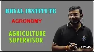 Dry Farming || Part - 1 || Agriculture Supervisor - 2026 || BATCH -04
