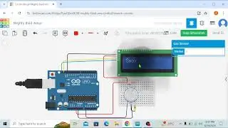 Smoke sensor+LCD I2C With Arduino in tinkercad