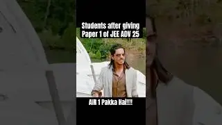 JEE Advanced 2025 : Students after Paper 1 & Paper 2 #iit #jee