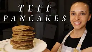 TEFF PUMPKIN PANCAKES (vegan, gluten-free) 🎃