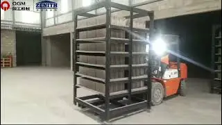 ZN900CG Hollow Block Production Line with Curing Racks in Salvador, South America