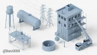 🖼️ Серия: Промышленная изометрия🖼️ Series: Industrial Isometry