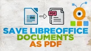 Как сохранить документы LibreOffice в формате PDF