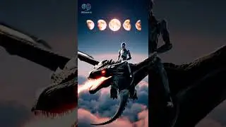 Tiny Robot Rides Fire Dragon on Alien Planet with 5 Moons | Epic Sci-Fi AI Short