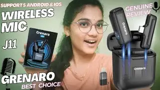 Working and Honest Review of Grenaro J11 Wireless mic in Telugu🎙️😌 | Best Wireless Mic | Best choice