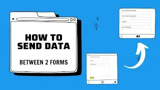 How to send data (pass values) from one form to another form with Piotnet Forms
