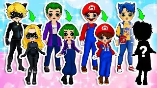 💖 Gender Swap 💖Super Mario, Chat Noir, Sonic & Joker Switch Up🌈 | Amazing Dolls & DIYs Paper Crafts✨