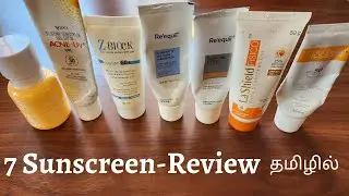 I Tried 7 Top Sunscreens|All Skin Types|My Top Favourite Sunscreen|Swatches|Silicone Sunscreen|Acne