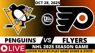 PITTSBURGH PENGUINS VS PHILADELPHIA FLYERS 🏒 NHL 2025-26 SEASON Game Score, Play-by-Play