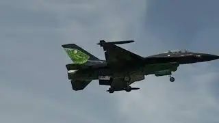 Belgium Air Force General Dynamics F-16AM Fighting Falcon (FA-87) Landing Malaga LEMG VIPER DISPLAY