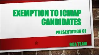 Exemptions to ICMAP Professionals - CA Pakistan