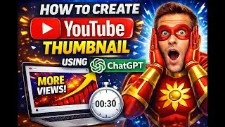📢 How to Make YouTube Thumbnail in 30 Seconds Using ChatGPT #chatgpt #youtubethumbnail #youutbe #ai