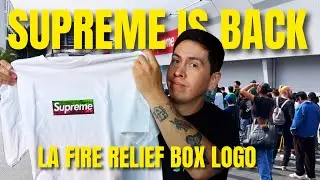 Supreme LA Fire Relief Box Logo In-Store Pick Up (SS25)