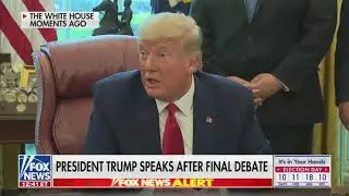 President Trump on the debate last night