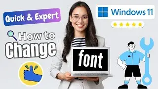 How to change font in windows 11 ( Step by Step ) | How to change the font size in windows 11?