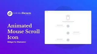 Виджет с анимированным значком прокрутки мыши для Elementor