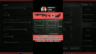 MK14 + 6X Zero Recoil Sensitivity 😱 #bgmi #pubg #shorts #pubgtipsandtricks #pubgshorts #viral #trend