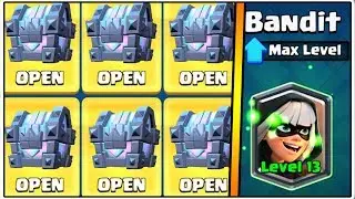 MAX BANDIT GAMEPLAY | CLASH ROYALE | LEGENDARY KINGS CHEST OPENING!