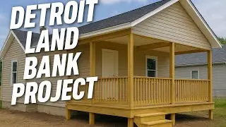 Final Touches on Our Detroit Land Bank Remodel | Front Porch Build for First-Time Homebuyer