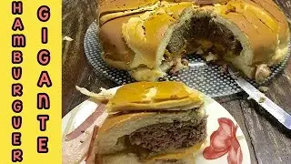 BOLO DE HAMBÚRGUER GIGANTE E SURPRESA
