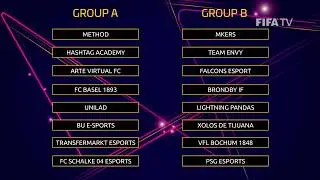 FIFA eClub World Cup 2018 - THE GROUPS!