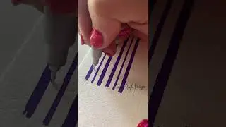 Silver Pen with an Extra Fine Nib - Creative Calligraphy #shorts