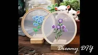NEW transparent Embroidery DIY kit + Bamboo hood handmade