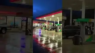 Deer at the Gas Station#DeerCrash #ViralFootage #RealisticShort #ASMRRealism #Unexpected
