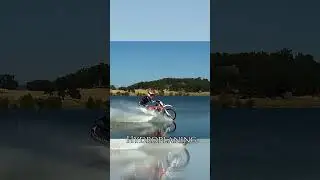Warum dieses Motorrad wie ein Stein &uuml;ber Wasser gleitet #motorrad #hydroplane #wasser