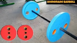 How to Make Homemade Concrete Barbell