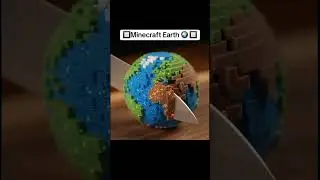 Cut Minecraft world #asmr #asmrvideo #asmrsounds #minecraft #earth #planet #space