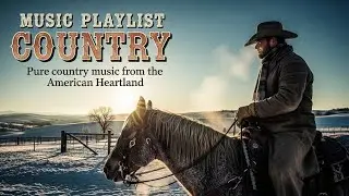 Snowy Winter Roads Filled with Soft Country Feelings and Calm Country Music All Night