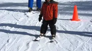 Caillou ski lesson with Chris 2012