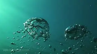 underwater bubbles in super slow motion