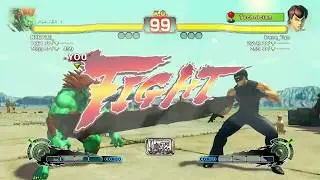 Blanka v Fei Long (NXCALE v Irene Tan) Level B Fight: Street Fighter IV PS3