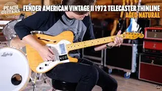No Talking...Just Tones | Fender American Vintage II 1972 Telecaster Thinline | Aged Natural
