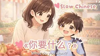 🌱Slow Chinese for Beginners | Episode 3《你要什么？》｜HSK 1–3 Daily Conversation