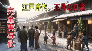 【AI完全再現】 江戸時代、正月の日常 ― AIが見た穏やかな世界