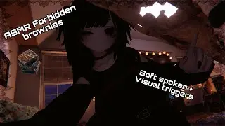 🍫🟫 Goth girl knows you ate the Forbidden Brownies 🟫🍫 - VRChat ASMR - Soft spoken + Visual Triggers