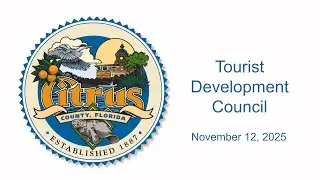 Tourist Development Council - November 12, 2025