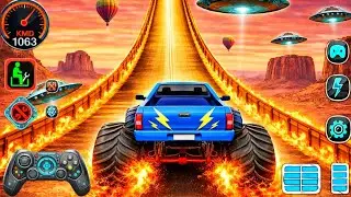 Mega Ramp Challenge! 🤯 Super Crazy GT Monster Truck Racing Stunts | Android Gameplay 