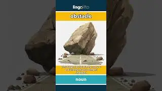 🇬🇧 Obstacle Meaning : Flash Card : Learn English Vocabulary
