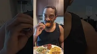 Salad, Noodles, and Wings #bigdfood #daneats #salad #wings