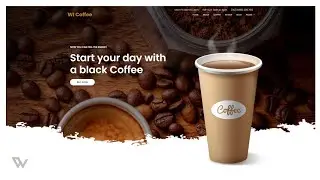 How to make a website using HTML & CSS | Website Design in HTML and CSS | Coffee Website header page