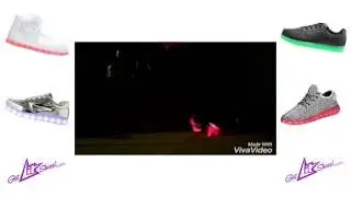 LED shoes - Shuffling in LED Light Shoes