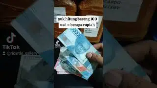 hitung bareng 100 dollar amerika jadi berapa rupiah #amerika #cekuang #kurs