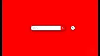 How to make a responsive animated search bar using only HTML and CSS | Animated Search Bar | E-CODEC