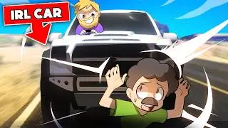 I RAN OVER My Friends With My IRL Car In GTA 5