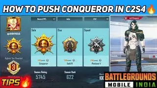 HOW TO PUSH CONQUEROR IN C2S4 | SOLO FPP TIPS & TRICKS FOR REACHING CONQUEROR EASILY | anonYmous FPP